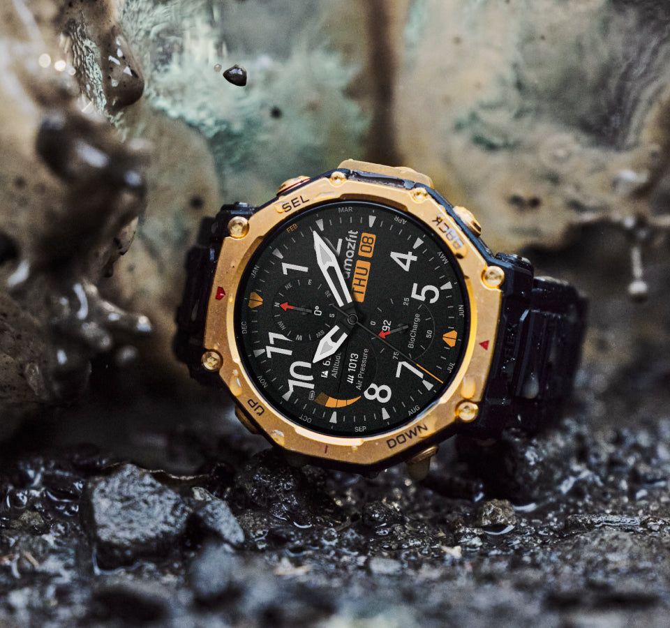 descubre el amazfit t-rex 3 pro, un reloj resistente y duradero ideal para senderismo y aventuras al aire libre. perfecto para acompañarte en cada paso con funciones avanzadas y diseño robusto.