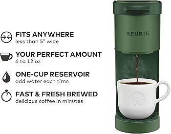 descubre las cafeteras keurig k-mini, perfectas para madres amantes del café que buscan rapidez y sabor en cada taza.