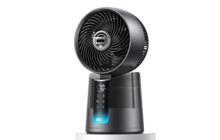 dreo turbocool: ventilador inteligente que enfría y humidifica, proporcionando un ambiente fresco y confortable en tu hogar.