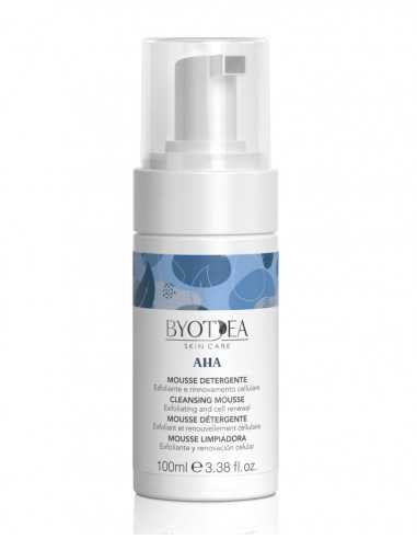 descubre la espuma exfoliante aha que limpia profundamente tu piel, eliminando células muertas y revelando un rostro más suave y radiante.
