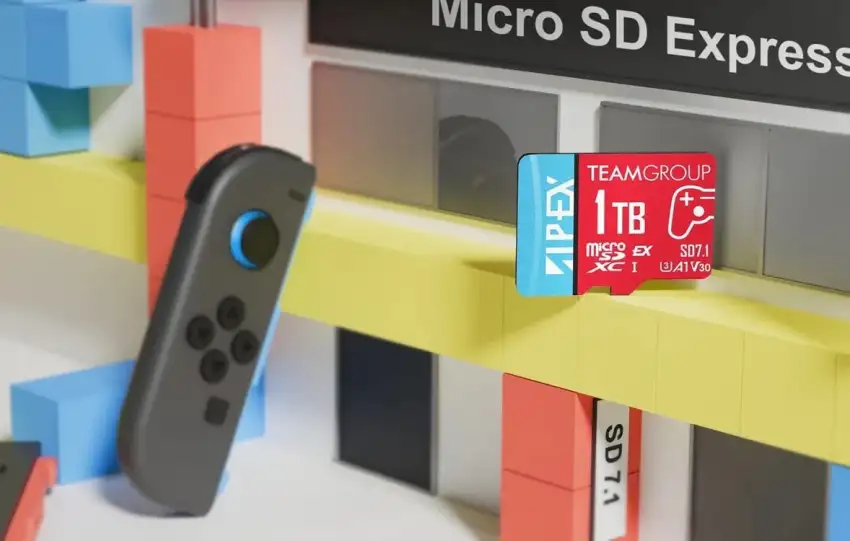 tarjeta microsd express de 1tb para nintendo switch 2, con alta velocidad para guardar y cargar juegos rápidamente.