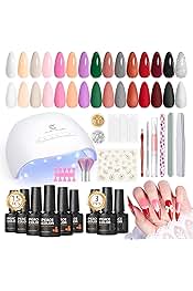 descubre los mejores sets de manicura semipermanente con lámpara uv en amazon. calidad profesional para uñas duraderas y brillantes desde casa.