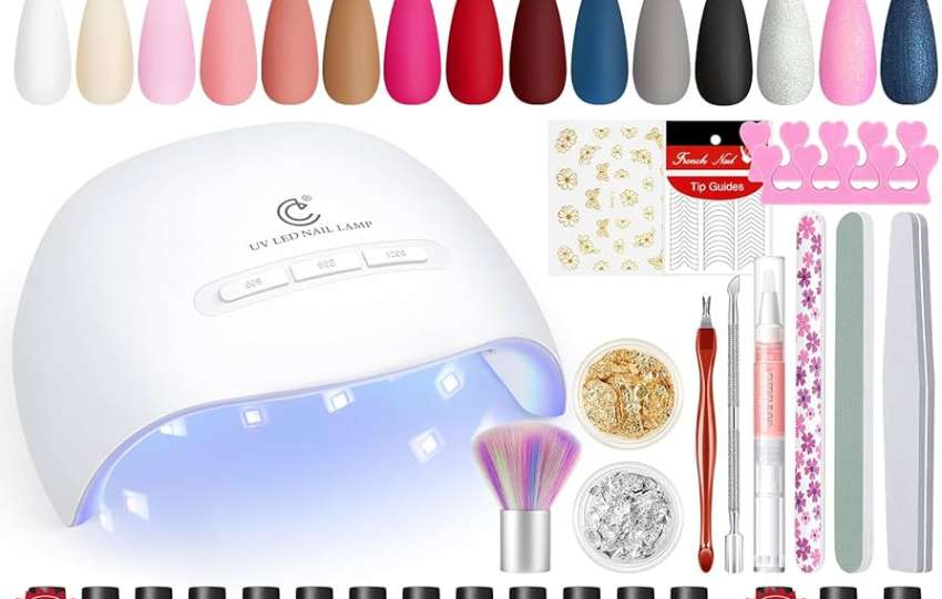 descubre los mejores sets de manicura semipermanente con lámpara uv en amazon. calidad profesional para uñas impecables y duraderas.