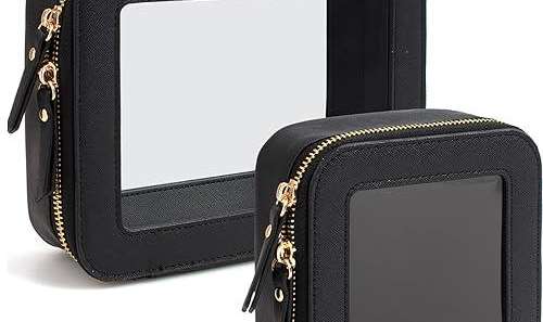 descubre nuestras bolsas de maquillaje aprobadas por la tsa, diseñadas para facilitar tus viajes y cumplir con las regulaciones de seguridad aeroportuaria. organiza tus productos de belleza de manera práctica y segura.