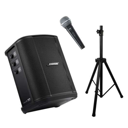 bose s1 pro+ sistema de sonido portátil ideal para entrenamientos en casa, con alta calidad de audio, fácil de transportar y conexión bluetooth.