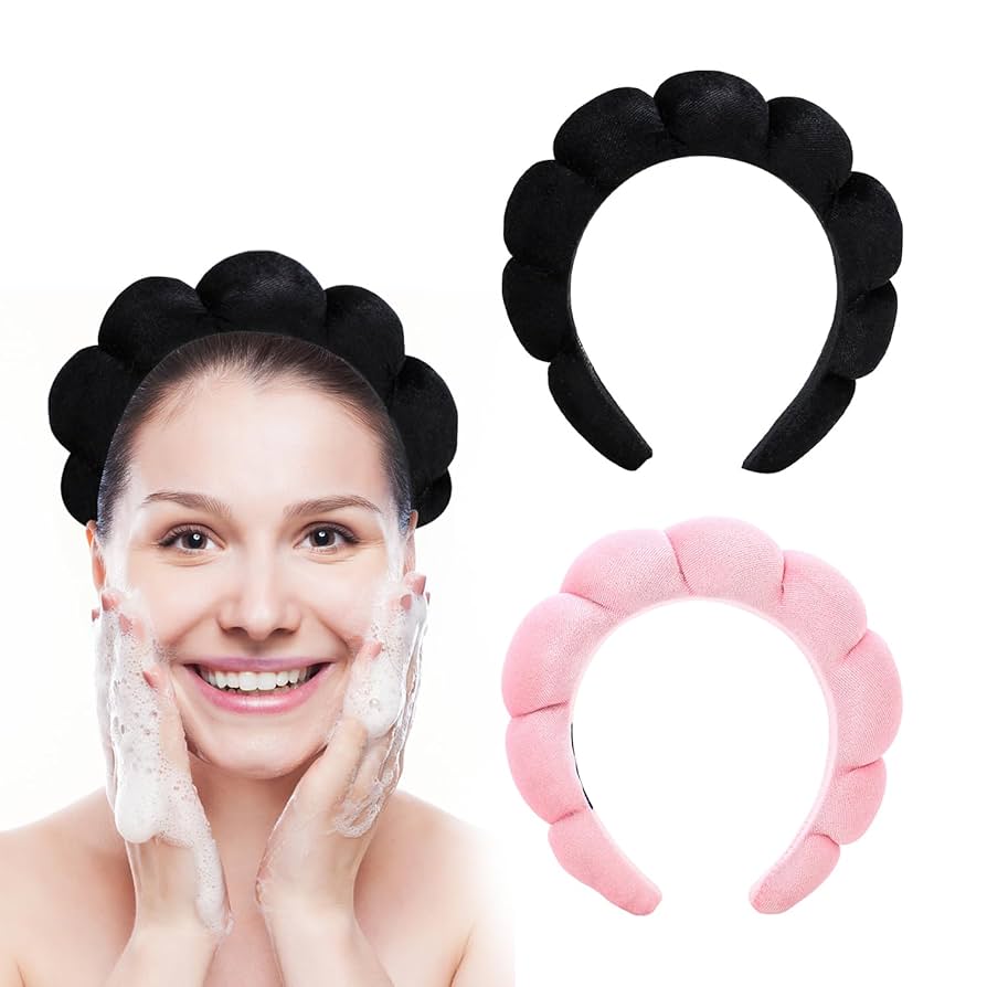 diademas suaves diseñadas para acompañar tu rutina facial diaria, proporcionando comodidad y practicidad durante el cuidado de tu piel.