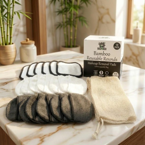 descubre nuestros discos de algodón reutilizables de bambú, ecológicos y suaves, perfectos para cuidar tu piel mientras proteges el medio ambiente.