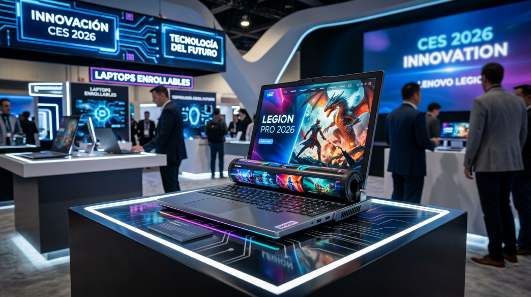 Laptops Lenovo Legion Pro con pantallas enrollables la innovación del CES 2026