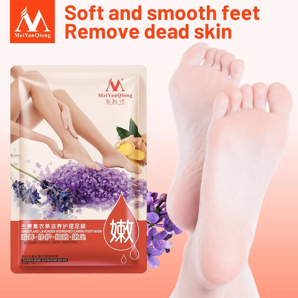 mascarillas calcetín para exfoliación que eliminan suavemente las impurezas y dejan la piel fresca y renovada.