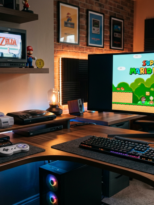 Setup gamer retro cómo integrar consolas clásicas en un escritorio moderno