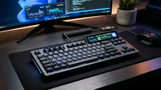 Teclados mecánicos con pantalla OLED integrada para qué sirven realmente