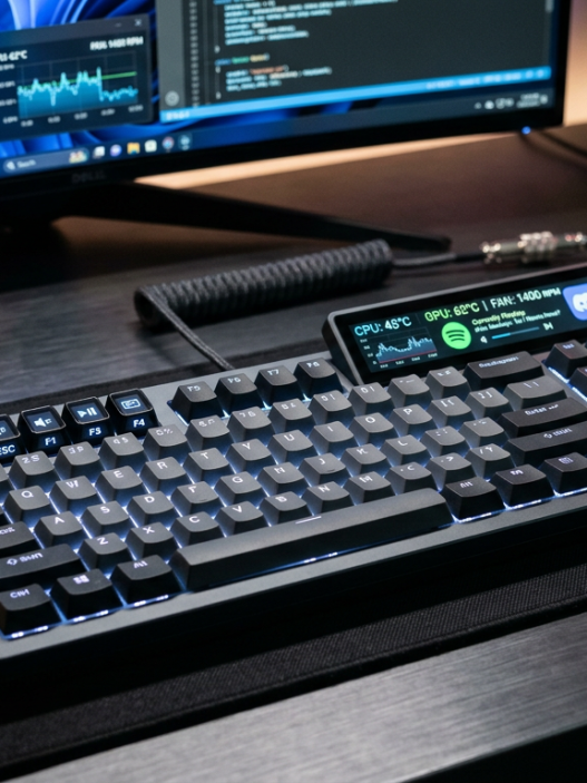 Teclados mecánicos con pantalla OLED integrada para qué sirven realmente